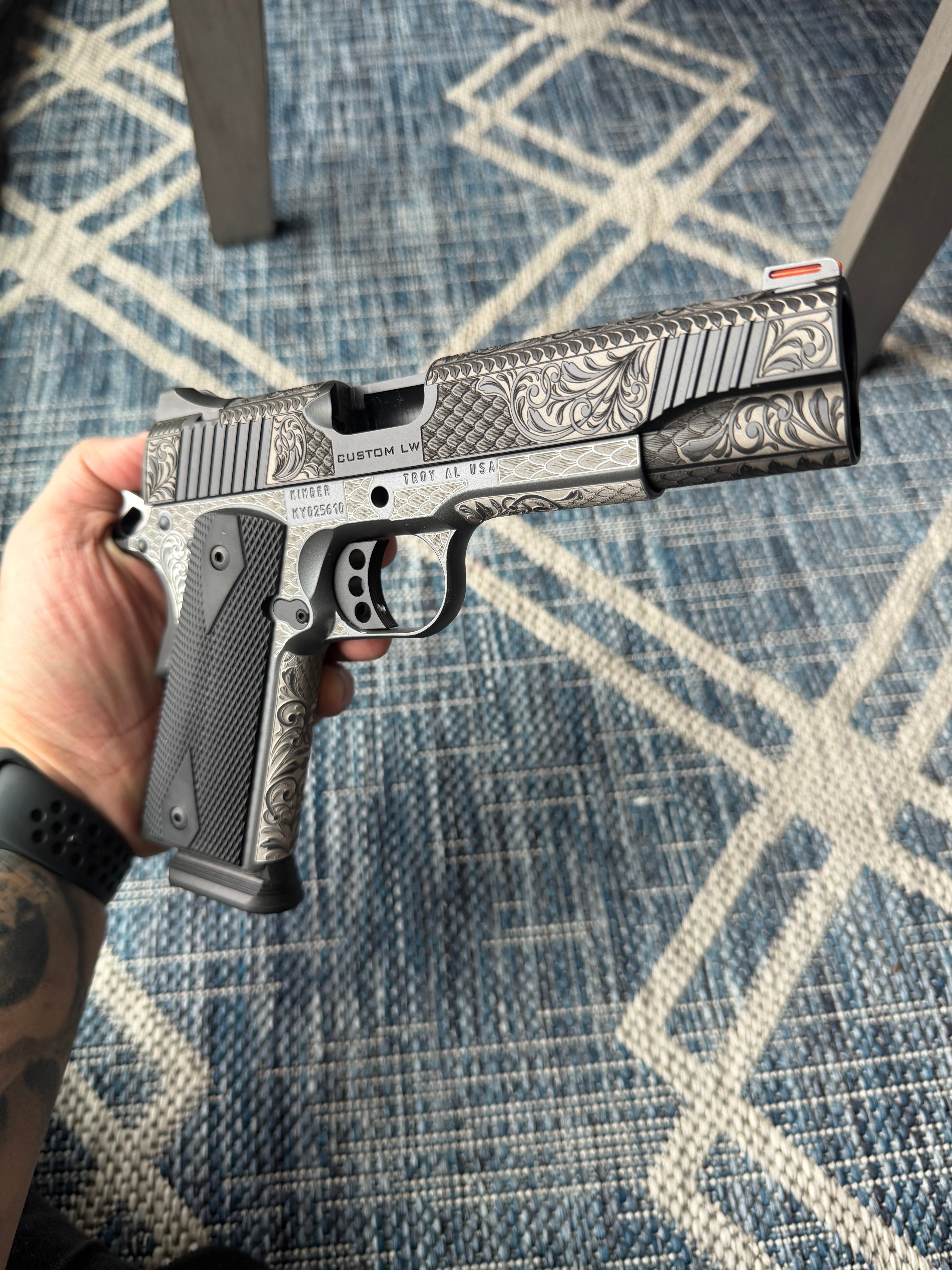 1911 Top Slide Only Engraving – SilverBack Panda