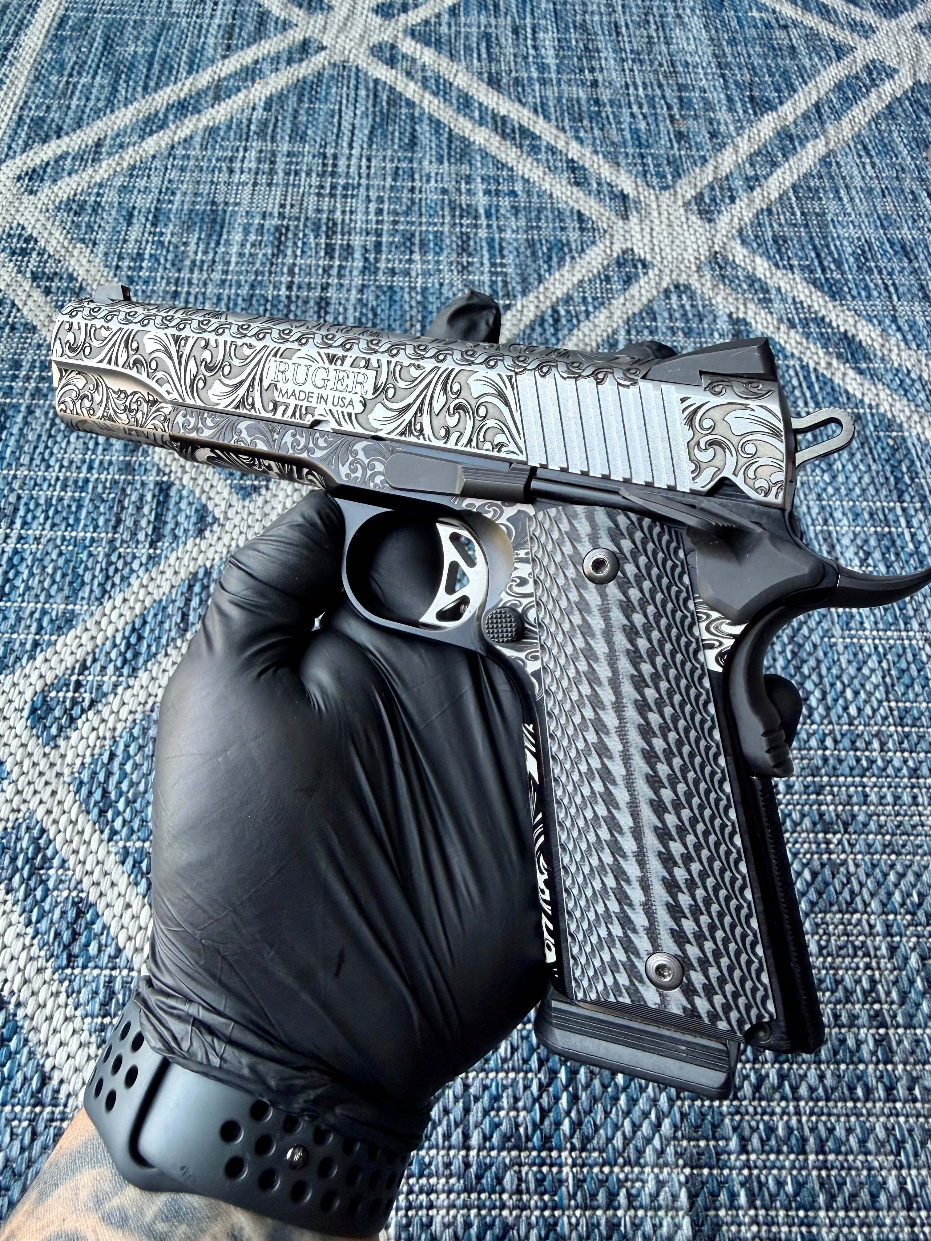 1911 Top Slide Only Engraving – SilverBack Panda