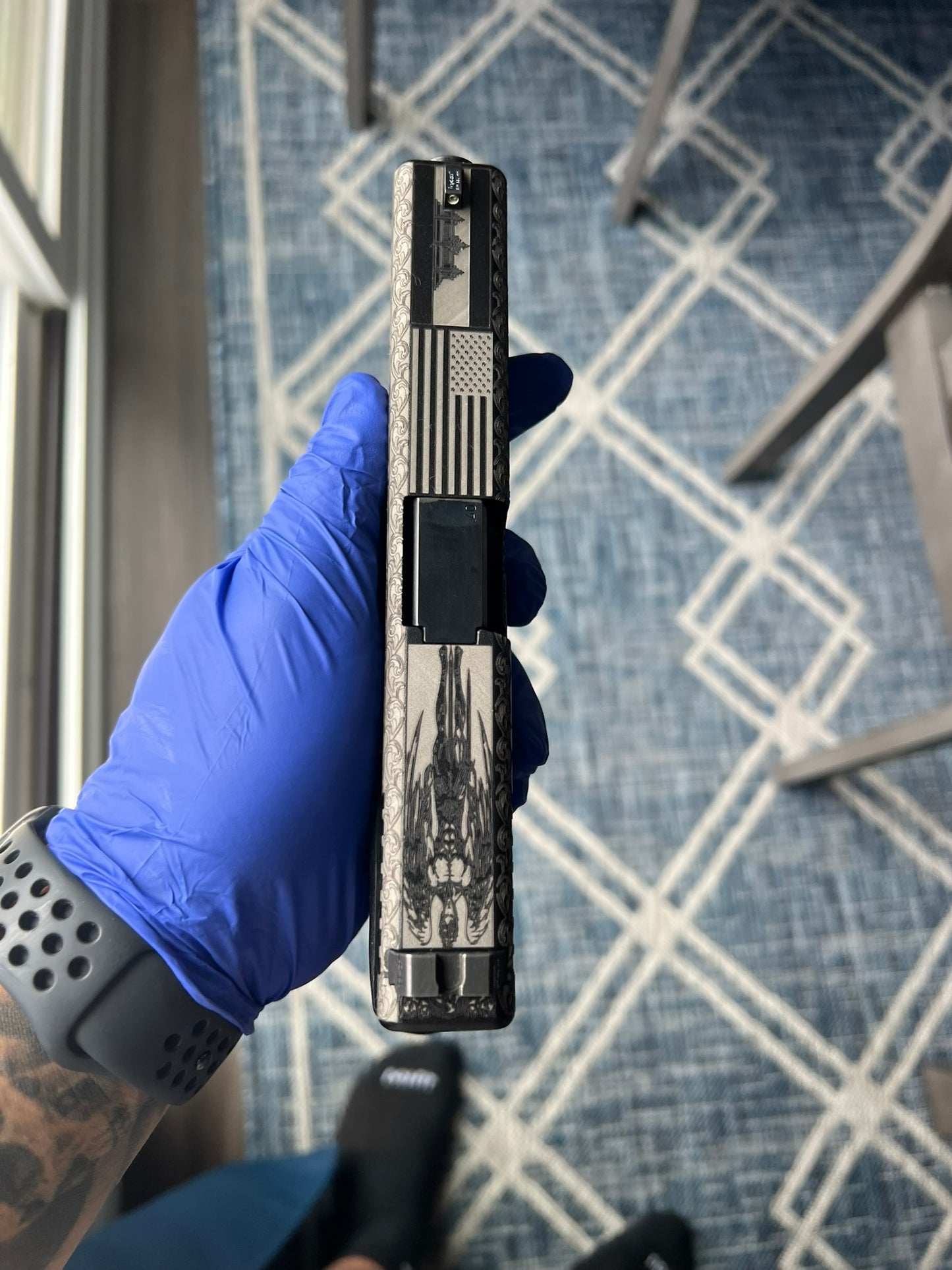 Custom Gun Slide Engraving Service