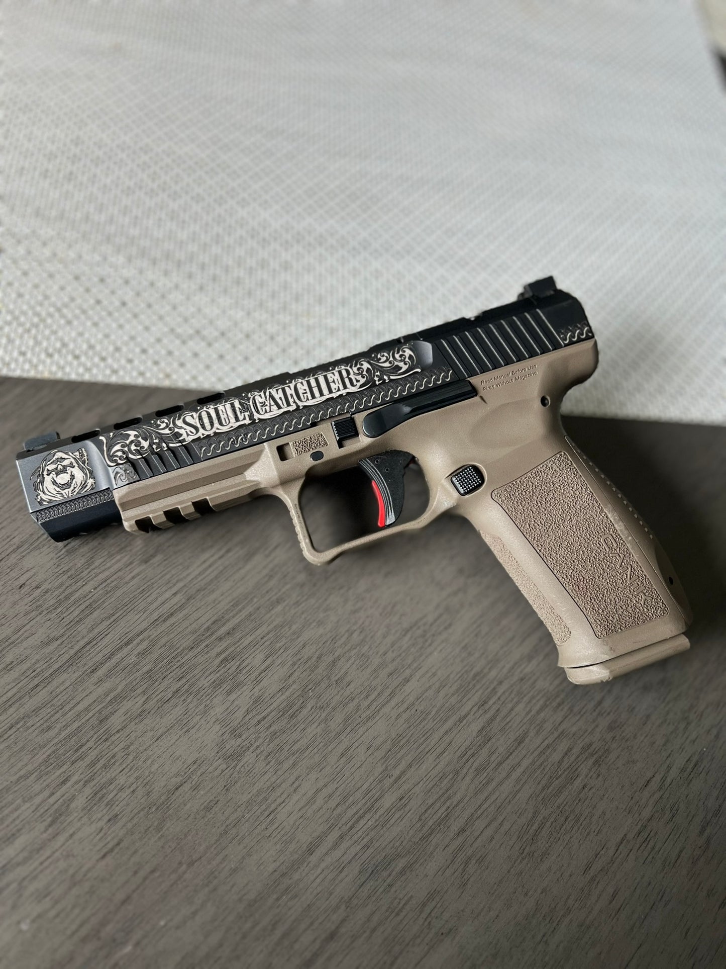 Custom Gun Slide Engraving Service